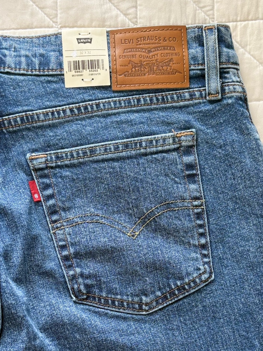 Levi's Premium 728 High-Rise Wide-Leg Denim Jeans - Women’s Size 32x32 NWT - Picture 8 of 11